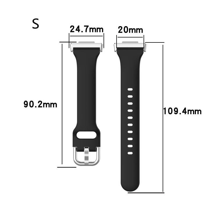 For Huawei Watch Fit 2 Small Waist Silicone Watch Band, Size:S(Dark Purple) by buy2fix
