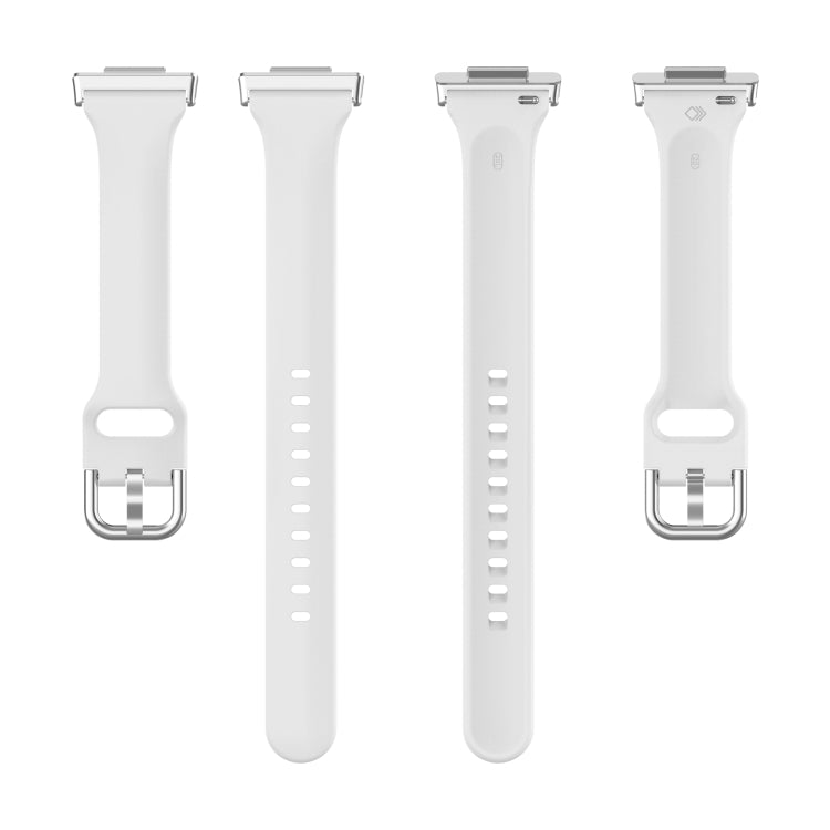 For Huawei Watch Fit 2 Small Waist Silicone Watch Band, Size:S(White) by buy2fix