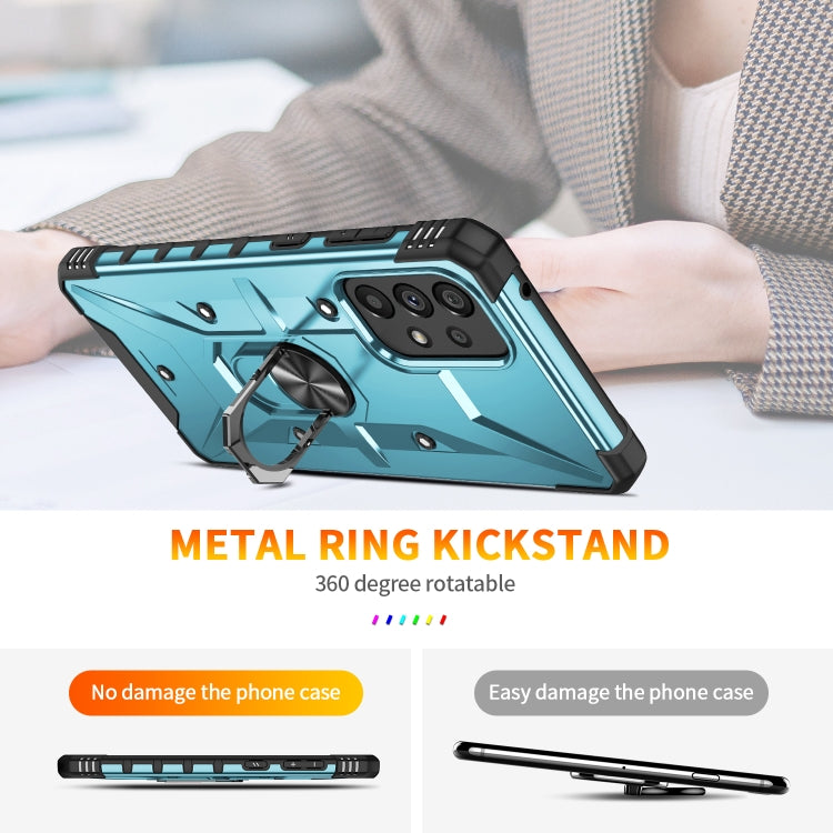 For Samsung Galaxy A13 4G / 5G / A23 Ring Holder Phone Case(Grey) by buy2fix