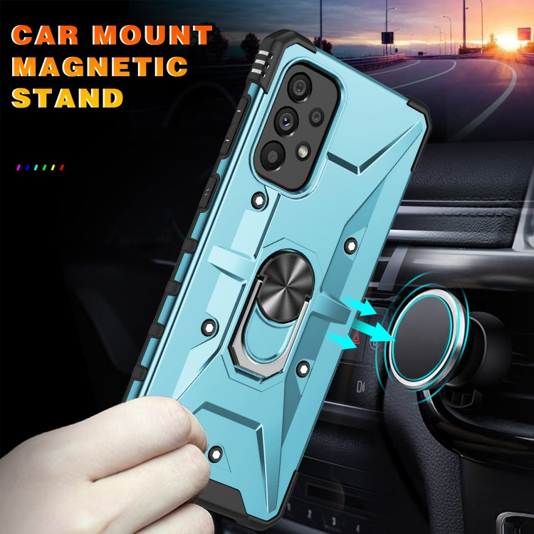 For Samsung Galaxy A13 4G / 5G / A23 Ring Holder Phone Case(Grey) by buy2fix