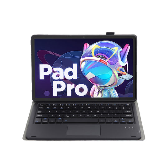 For Lenovo Xiaoxin Pad 2022 10.6 inch/Tab M10 Plus 10.6 3rd Gen 2022 AM20-A Lambskin Texture Bluetooth Touch Keyboard Leather Tablet Case (Black) by buy2fix