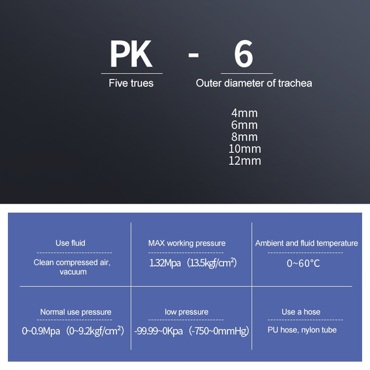 PK-10 LAIZE 10pcs Plastic Five Port Pneumatic Quick Fitting Connector -  by LAIZE | Online Shopping UK | buy2fix