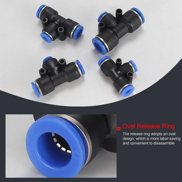 PEG10-6 LAIZE 10pcs Plastic Y-type Tee Reducing Pneumatic Quick Fitting Connector -  by LAIZE | Online Shopping UK | buy2fix