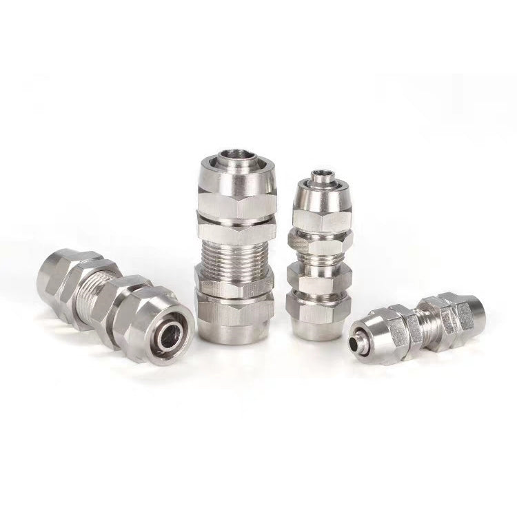 PM-8 LAIZE 10pcs Nickel Plated Copper Straight Pneumatic Quick Connector -  by LAIZE | Online Shopping UK | buy2fix