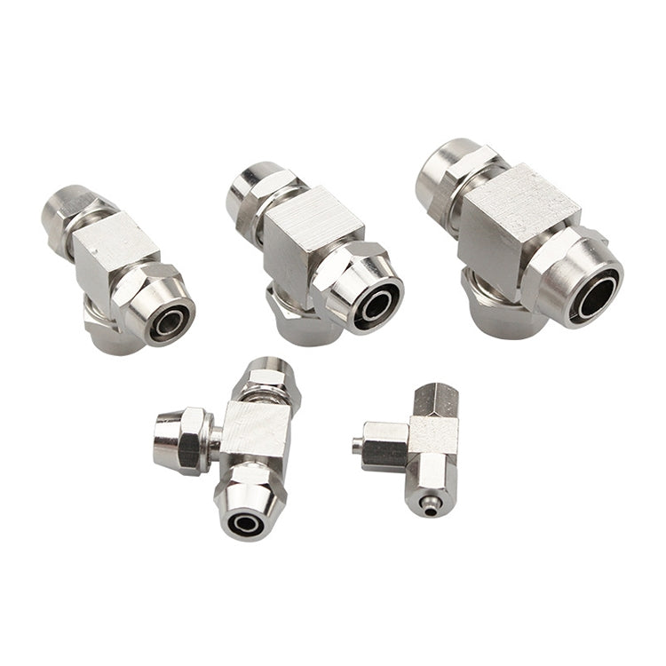PE-4 LAIZE Nickel Plated Copper Y-type Tee Pneumatic Quick Connector -  by LAIZE | Online Shopping UK | buy2fix