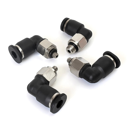 POC4-M5C LAIZE 2pcs Nickel Plated Copper Mini Pneumatic Quick Connector by LAIZE