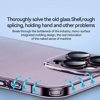 For iPhone 14 Plus SULADA Crystal Steel Series TPU Transparent Phone Case(Blue) - iPhone 14 Plus Cases by SULADA | Online Shopping UK | buy2fix