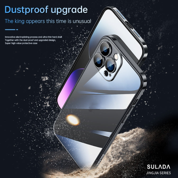 For iPhone 14 Pro Max SULADA Hard PC Shockproof Phone Case(Silver) - iPhone 14 Pro Max Cases by SULADA | Online Shopping UK | buy2fix