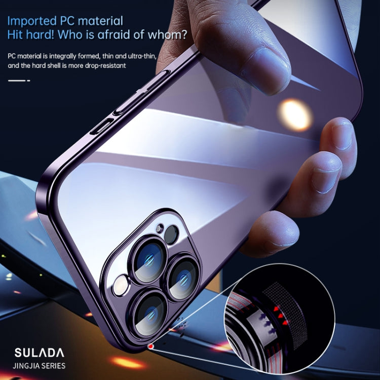 For iPhone 14 Pro Max SULADA Hard PC Shockproof Phone Case(Silver) - iPhone 14 Pro Max Cases by SULADA | Online Shopping UK | buy2fix