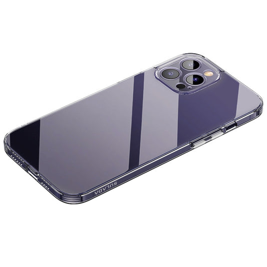 For iPhone 14 Pro Max SULADA Frosted Series Shockproof Transparent TPU Phone Case(Purple) - iPhone 14 Pro Max Cases by SULADA | Online Shopping UK | buy2fix