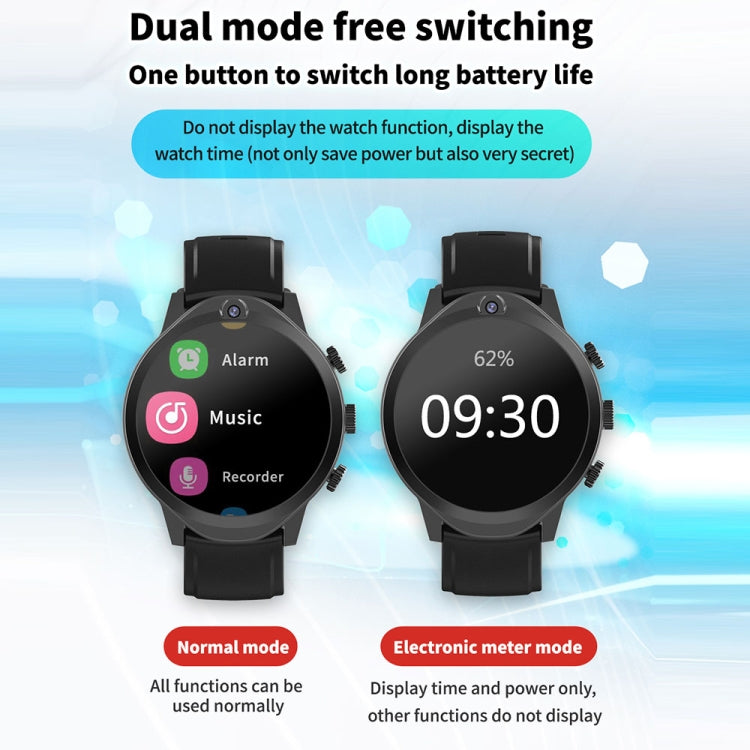 Rogbid Brave 2 1.45 inch TFT Screen Android 9.0 LTE 4G Smart Watch, Support Face Recognition(Black) - Smart Wear by Rogbid | Online Shopping UK | buy2fix