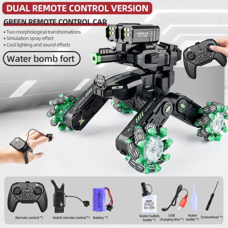 DM-588 Four-wheel Battle Side Spray Remote Control Car, Specification:Dual Control Water Bomb(Green) - RC Cars by buy2fix | Online Shopping UK | buy2fix