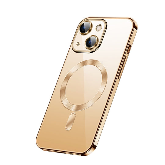 For iPhone 14 SULADA Plating TPU Shockproof Phone Soft Case(Gold)