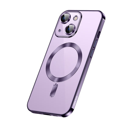For iPhone 14 Plus SULADA Plating TPU Shockproof Phone Soft Case(Purple) - iPhone 14 Plus Cases by SULADA | Online Shopping UK | buy2fix