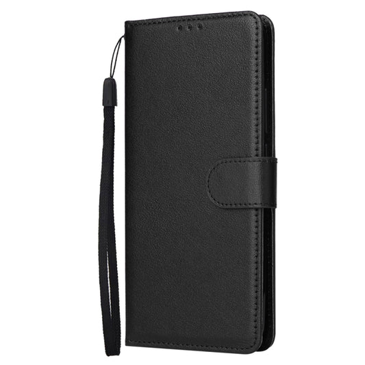 For Xiaomi Redmi 10C Multifunctional Horizontal Flip Leather Case with Three Card Slot(Black) by buy2fix