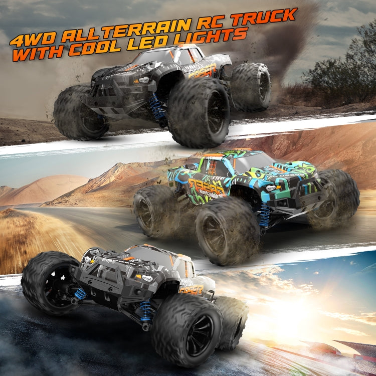 9000E 1:14 Full Scale Remote Control 4WD High Speed Car(Graffiti Black) - RC Cars by buy2fix | Online Shopping UK | buy2fix