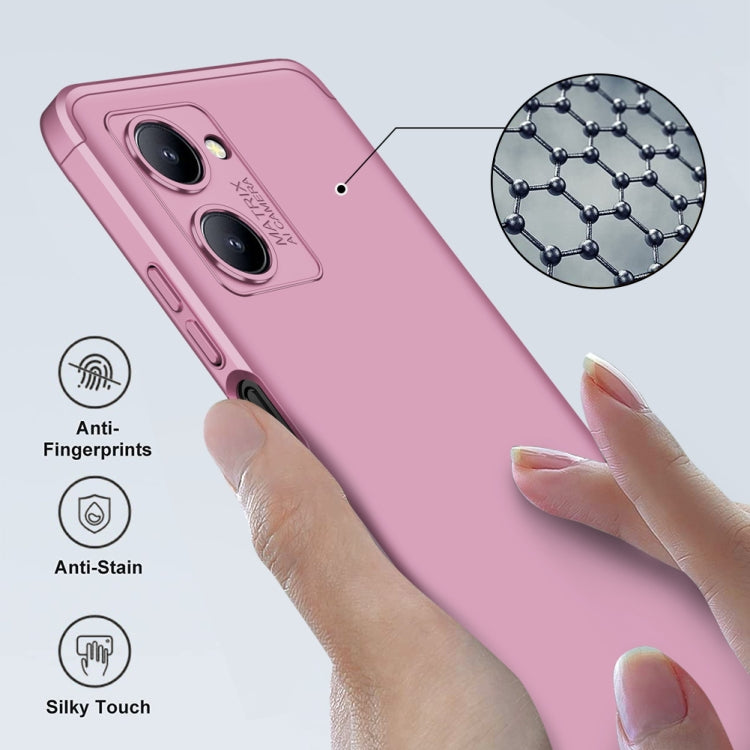 For Realme C33 GKK Three Stage Splicing Full Coverage PC Phone Case(Rose Gold) - Realme Cases by GKK | Online Shopping UK | buy2fix