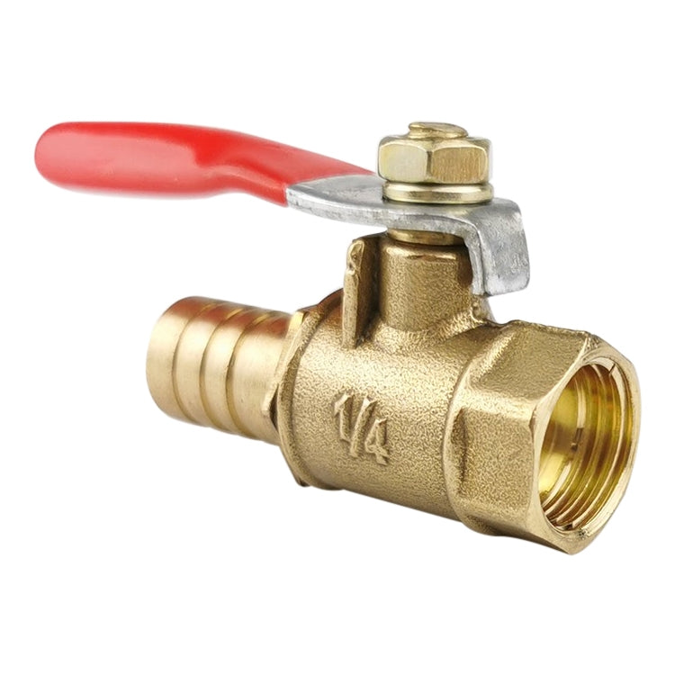 LAIZE Pneumatic Hose Connector Copper Ball Valve, Specification:Inside 2-Barb 10mm -  by LAIZE | Online Shopping UK | buy2fix