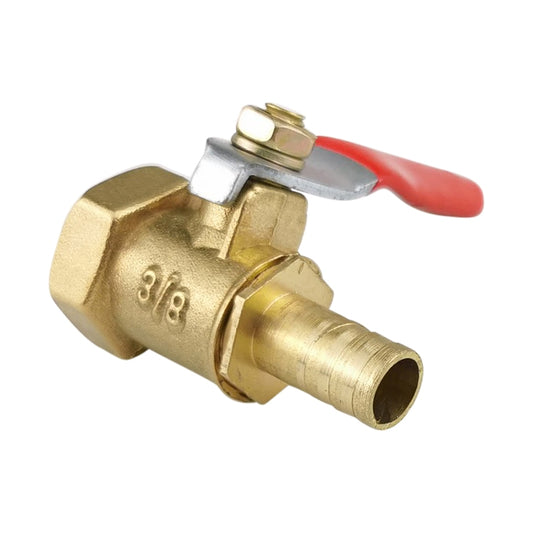 LAIZE Pneumatic Hose Connector Copper Ball Valve, Specification:Inside 3-Barb 8mm -  by LAIZE | Online Shopping UK | buy2fix