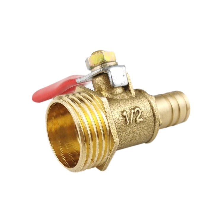 LAIZE Pneumatic Hose Connector Copper Ball Valve, Specification:Outside 4-Barb 10mm -  by LAIZE | Online Shopping UK | buy2fix