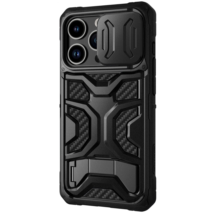 For iPhone 14 Pro NILLKIN Sliding Camera Cover Design TPU + PC Phone Case(Black) - iPhone 14 Pro Cases by NILLKIN | Online Shopping UK | buy2fix