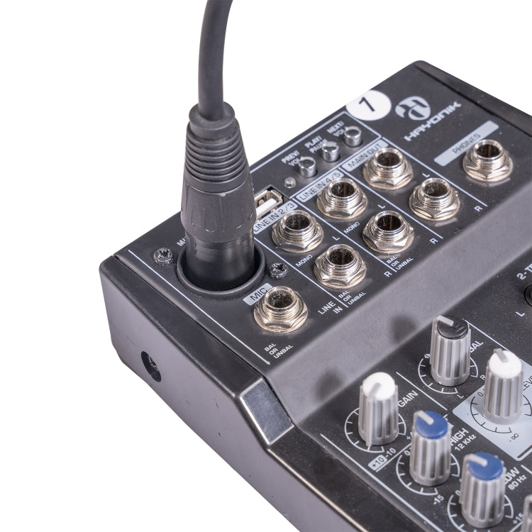 TC145BK19 6.35mm 1/4 inch TRS Male to XLR 3pin Male Audio Cable, Length:1.8m by buy2fix