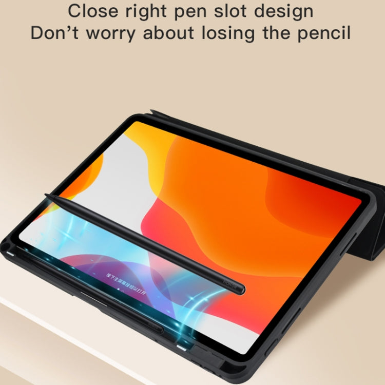 For Samsung Galaxy Tab S8 Ultra 14.6 Acrylic 2 in 1 Y-fold Smart Leather Tablet Case(Grey) - Galaxy Tab S8 Ultra Cases by buy2fix | Online Shopping UK | buy2fix