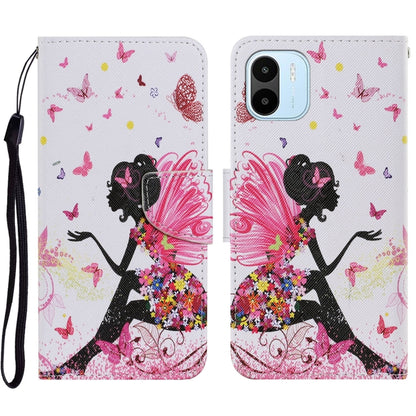 For Xiaomi Redmi A1 Colored Drawing Pattern Leather Phone Case(Dancing Girl) - Xiaomi Cases by buy2fix | Online Shopping UK | buy2fix