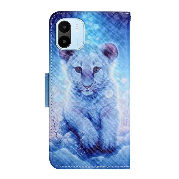 For Xiaomi Redmi A1 Colored Drawing Pattern Leather Phone Case(Little Leopard) - Xiaomi Cases by buy2fix | Online Shopping UK | buy2fix