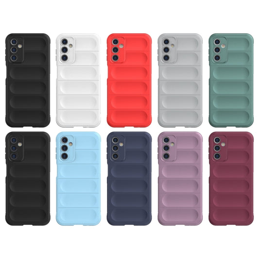 For Samsung Galaxy A14 5G Magic Shield TPU + Flannel Phone Case(Grey) by buy2fix