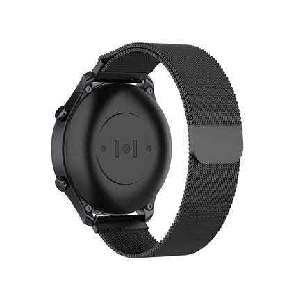 For Xiaomi Watch Color 22mm Milan Wrist Strap Watchband(Black) - Smart Wear by buy2fix | Online Shopping UK | buy2fix