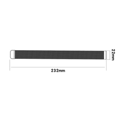 For Xiaomi Watch Color 22mm Milan Wrist Strap Watchband(Black) - Smart Wear by buy2fix | Online Shopping UK | buy2fix