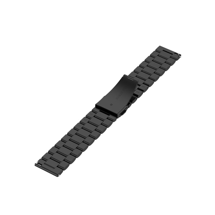 For Xiaomi Watch Color 22mm Three Beads Steel Wrist Strap Watchband(Black) - Watch Bands by buy2fix | Online Shopping UK | buy2fix