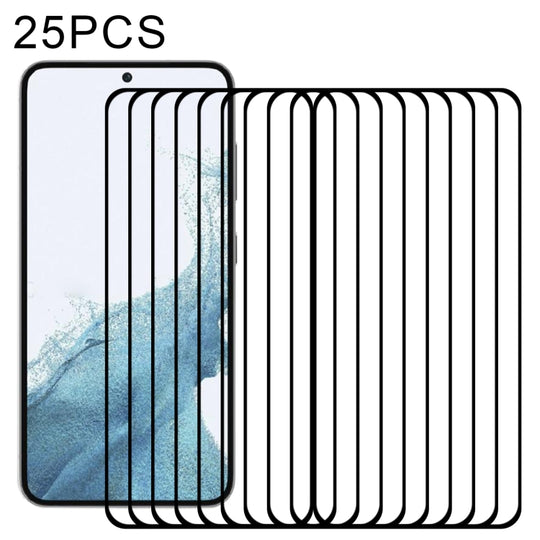 For Samsung Galaxy S23 5G 25pcs 3D Curved Edge Full Screen Edge Glue Tempered Glass Film