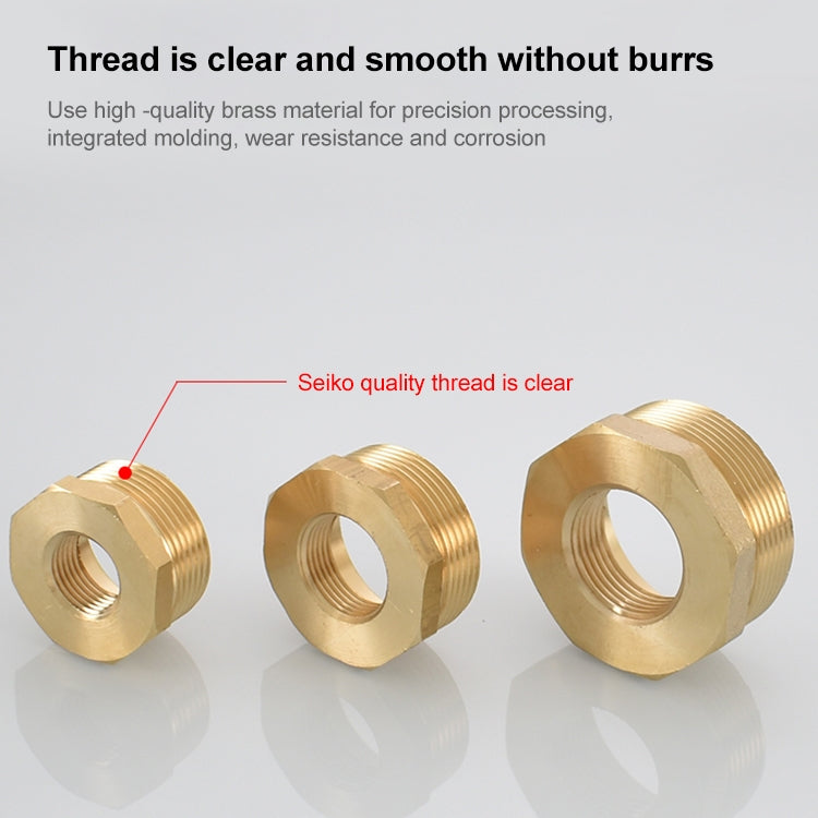 LAIZE 2pcs Compensation External Internal Connection Reducing Internal Thread External Thread, Caliber:4 Point-6 Point by buy2fix