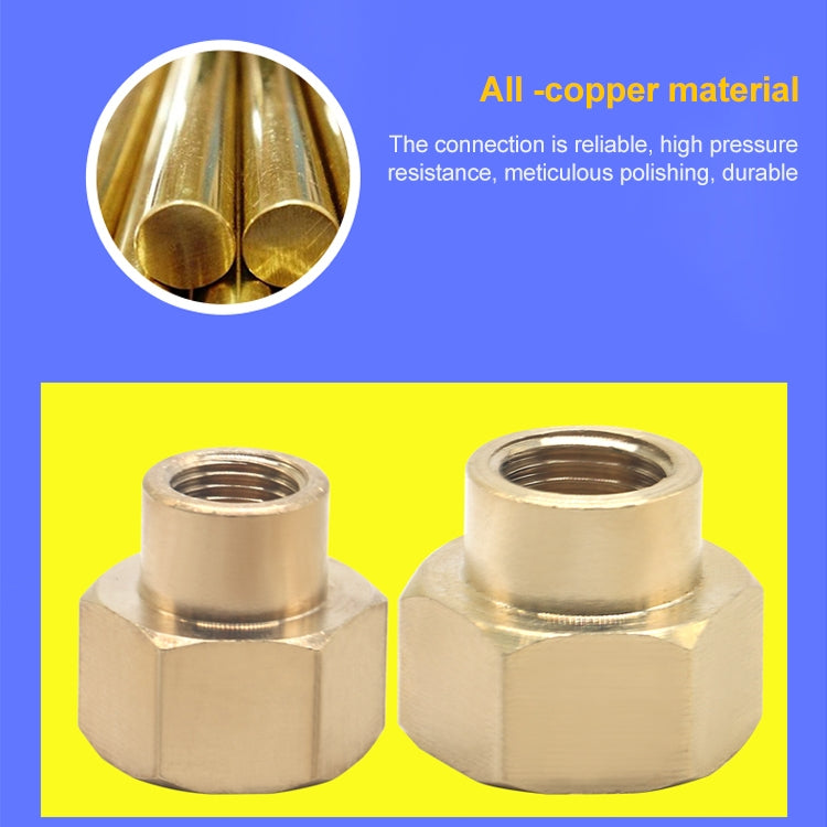 LAIZE 10pcs Internal Reducer Internal Thread External Thread, Caliber:4 Point by buy2fix