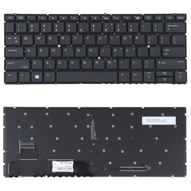 For HP Elitebook X360 836 730 G5 735 G5 G6 830 G5 G6 US Version Keyboard with Backlight - Computer & Networking by buy2fix | Online Shopping UK | buy2fix