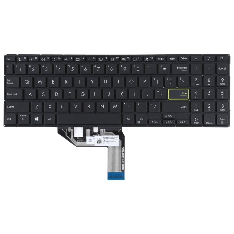 For Asus Vivobook S15 X513 D513 S513 M513 F513 K513 R513 US Version Keyboard with Backlight - Computer & Networking by buy2fix | Online Shopping UK | buy2fix