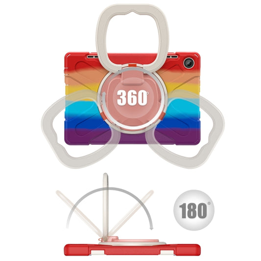 For Lenovo Tab M10 10.1 3rd Gen Silicone + PC Protective Tablet Case(Colorful Red) by buy2fix