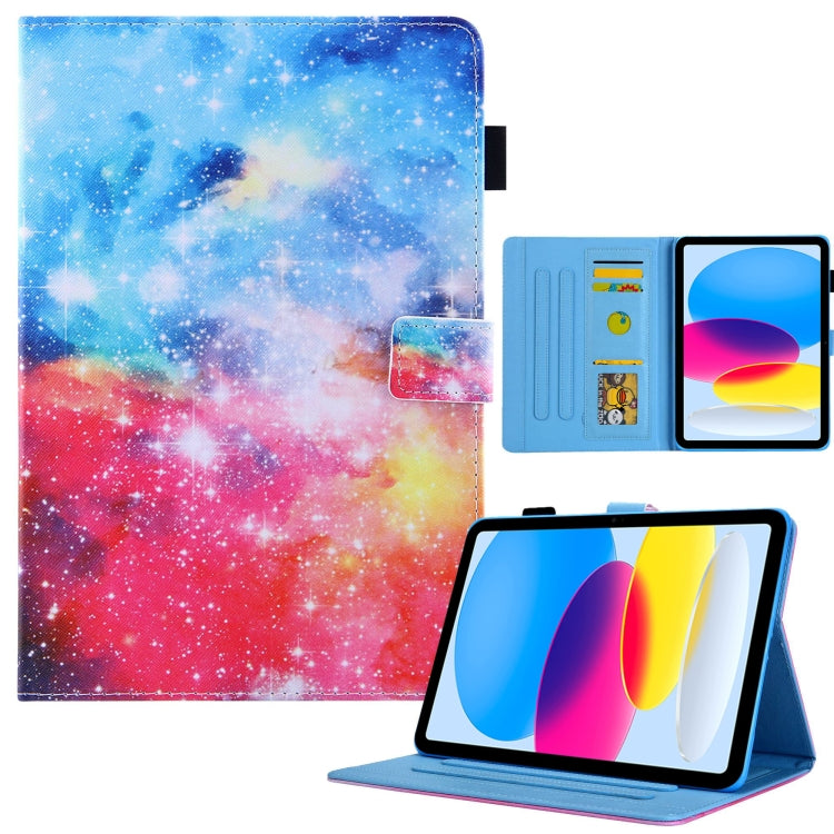 For iPad 2025 / 2022 Colored Drawing Leather Smart Tablet Case(Beautiful Sky) by buy2fix