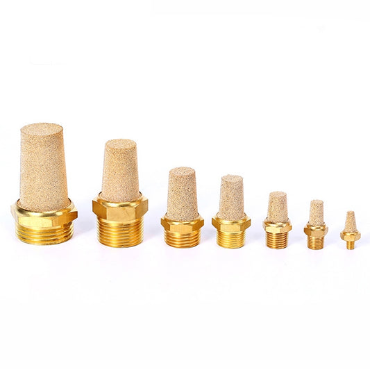 LAIZE Full Copper Long Pneumatic Muffler, Caliber:4 Point by LAIZE