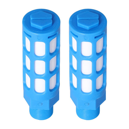 LAIZE Plastic Pneumatic Muffler, Caliber:2 Point(Blue) -  by LAIZE | Online Shopping UK | buy2fix