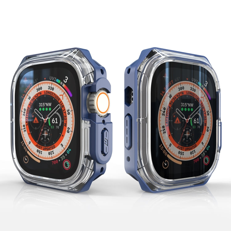 For Apple Watch Ultra 3 / 2 / 1 49mm Double Color Armor Shockproof Case(Blue) by buy2fix