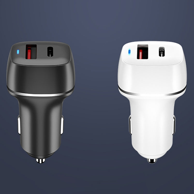 ACC-578 33W USB-C/Type-C+USB Fast Charge Car Charger(Black) - In Car by buy2fix | Online Shopping UK | buy2fix