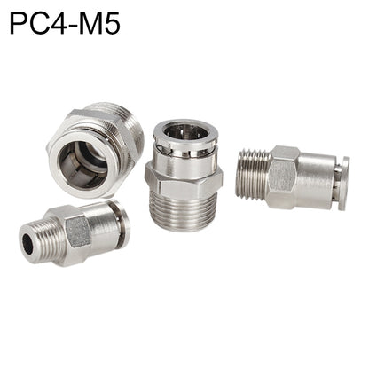 PC4-M5 LAIZE Nickel Plated Copper Male Thread Straight Pneumatic Quick Connector -  by LAIZE | Online Shopping UK | buy2fix