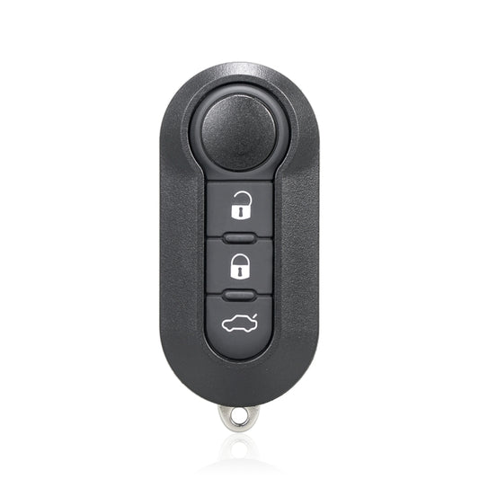 For Fiat 3 Button Folding Car Key Case Remote Control Shell SIP22, Style:White Switch Button - In Car by buy2fix | Online Shopping UK | buy2fix