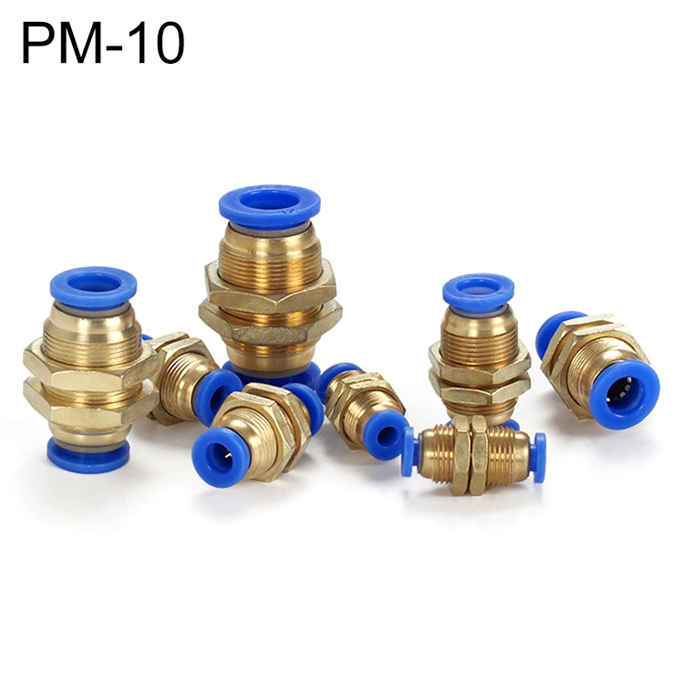 PM-10 LAIZE PM Bulkhead Straight Pneumatic Quick Connector -  by LAIZE | Online Shopping UK | buy2fix
