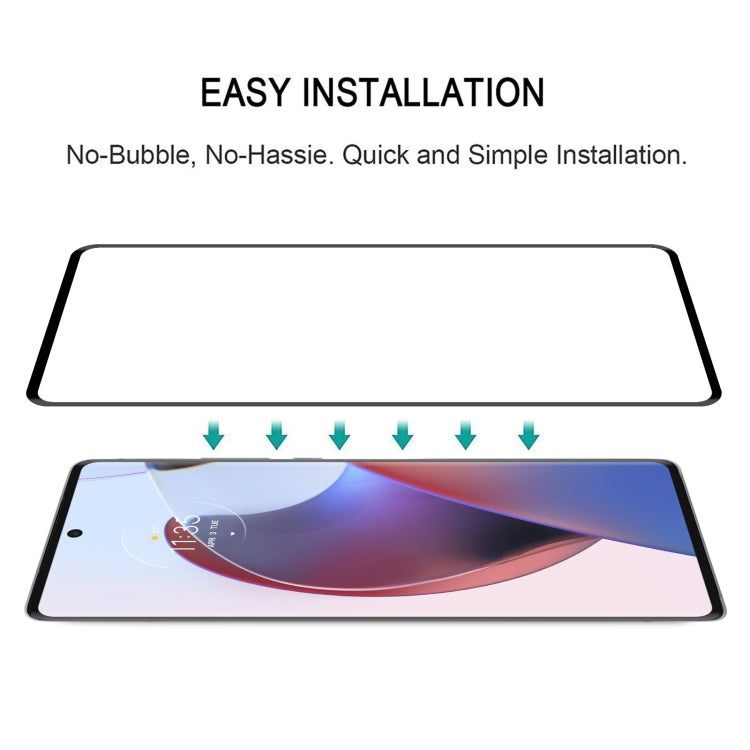 For Motorola Edge 30 Ultra 3D Curved Edge Full Screen Tempered Glass Film - Motorola Tempered Glass by buy2fix | Online Shopping UK | buy2fix