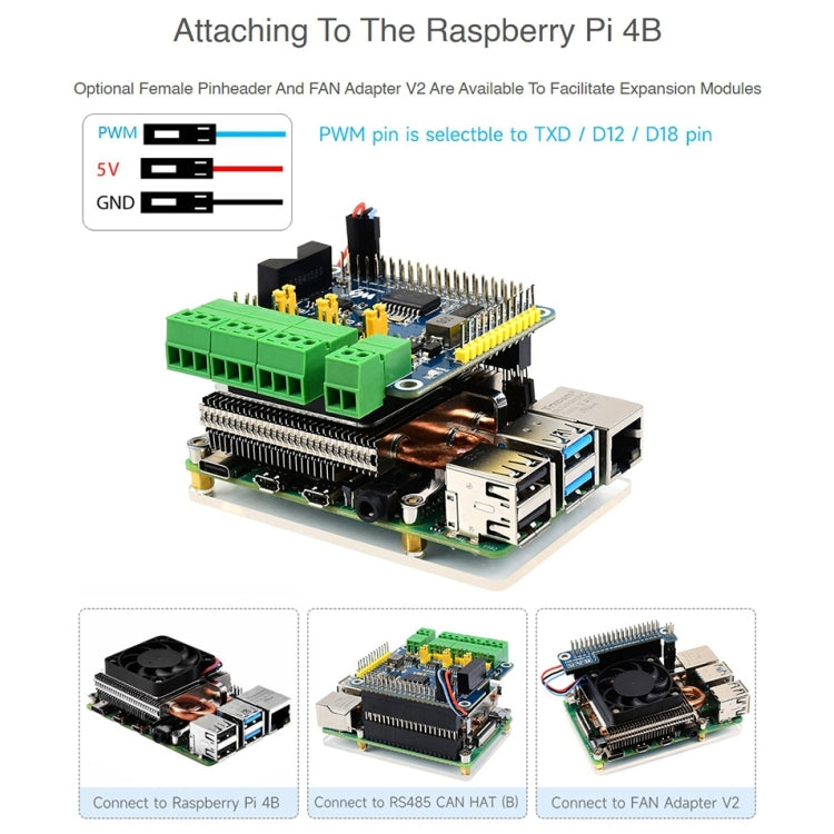 Waveshare Slim ICE Tower Cooling Fan for Raspberry Pi 4B, Power Supply: 5V - Consumer Electronics by WAVESHARE | Online Shopping UK | buy2fix