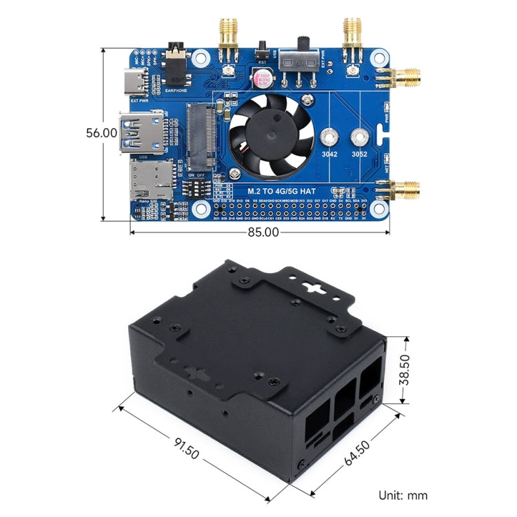 Waveshare SIM8262E-M2/SIM8202G-M2 5G HAT Multi-band For Raspberry Pi - Consumer Electronics by WAVESHARE | Online Shopping UK | buy2fix